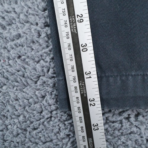 Pantalones de algodón Lacoste regular de corte estrecho para hombre 33W 32L cremallera completa informales, azules - Imagen 9 de 12