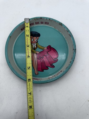 Vintage Betty Boop Mexican Lulu Soda Tray 6" Bullfighter Bullfight RARE - Picture 15 of 15