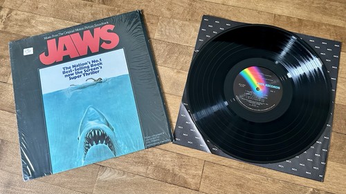 JAWS Original Movie Soundtrack 1975 Vinyl LP In Shrink! Spielberg NM!