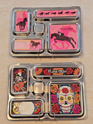 PLANETBOX Rover abschließbare Edelstahl Bento Brotdose - 2er SET