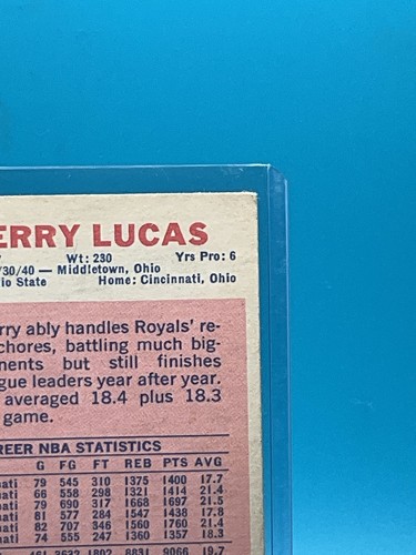 1969-70 Topps Basketball - Jerry Lucas #45 (A002) - Picture 8 of 12