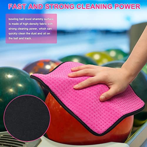 3 Pack Bowling Ball Towels, 10" x 8" Microfiber Bowling Shammy Accessories - Picture 5 of 7