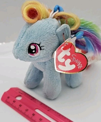 Ty Sparkle  RAINBOW DASH MY LITTLE PONY 4" clip RETIRED  With Tag Still Attached - Bild 10 von 10
