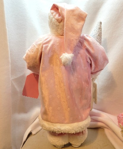Rosa Weihnachtsmann generalüberholt Unikat 18" rosa Shabby Chic - Bild 13 von 19