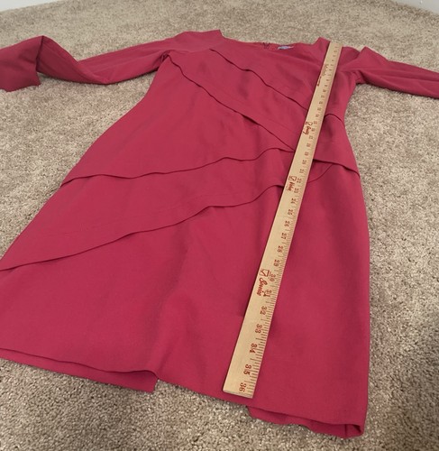 Abito dritto elasticizzato manica lunga rosa Antonio Melani taglia 4 - Foto 8 di 10