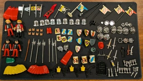 Rare Vintage PLAYMOBIL Castle Figures /accessories - Armor,  Weapons,  etc.