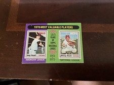 1975 Topps - Most Valuable Players Johnny Bench, Boog Powell #208
