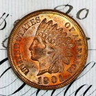 * 1901 * SUPERB+ GEM BU MS INDIAN HEAD PENNY * FROM ORIGINAL COLLECTION