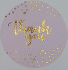 Personalised GOLD FOIL Wedding Birthday Celebration Stickers Labels Thank You