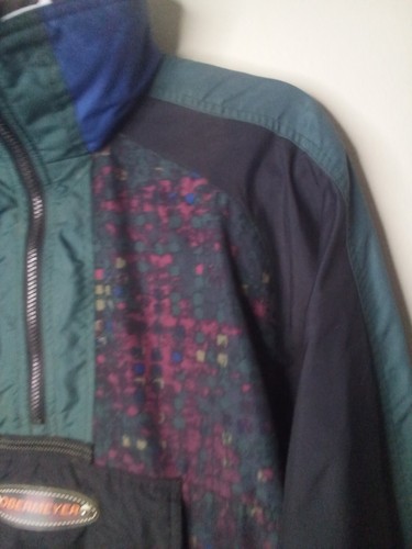 Obermeyer Jacket Windbreaker M Juniors Half Pipe Pullover Hood Pocket Green - Picture 8 of 16