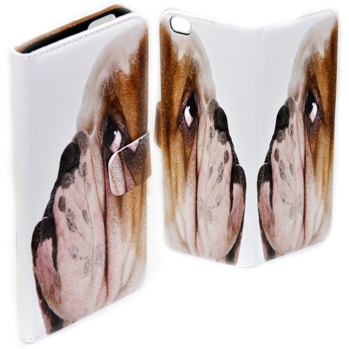 For OPPO Series - Dog Portrait Theme Print Wallet Mobile Phone Case Cover #1 - Picture 2 of 11