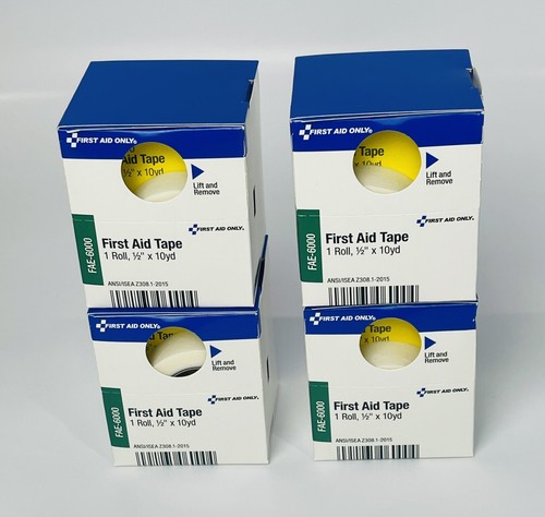 4 Rolls First Aid Only First Aid Fabric Tape  1/2" x 10yds Roll - Picture 1 of 4