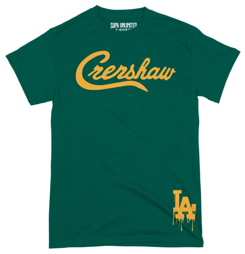 Crenshaw L.A Compton Los Angeles Hip Hop Street Design Graphic Unisex T-Shirt - Picture 7 of 46
