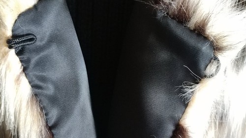 INC International Concepts Three Hook And Loop Snow Leopard Faux Fur Vest Sz M-L - Picture 9 of 12