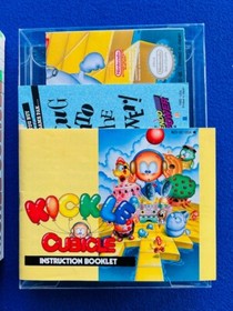 Kickle Cubicle NES Nintendo Caja Manual CIB Completo + Promo Inserto P&Oacute;STER