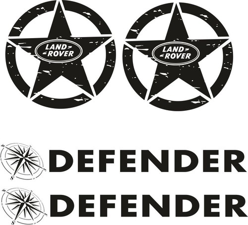 2 X stickers Land rover DEFENDER COMPASS CAR DECALS,STICKERS,GRAPHICS,Offroad - Picture 2 of 2