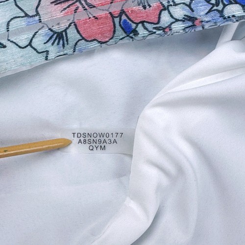 Tommy Hilfiger Dress Women’s Sz 12 Shadow Stripe Fit & Flare Floral Belted Lined - Picture 16 of 16
