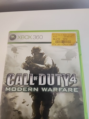 Xbox 360 Call of Duty 4 Modern Warfare Activision Art Case & Manual Only NO GAME - Picture 2 of 13