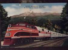 Rocky Mountain Rocket, At The Foot Of Famous Pikes Peak, Ran 1939-66, Linen