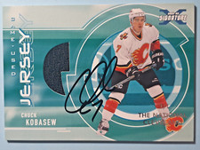 Chuck Kobasew Rare 1/1 Auto Patch In The Game BAP 2002-03 Signature Series NM-M