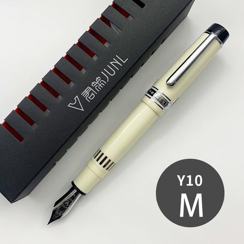 JUNLAI 930 #9 Piston Fountain Pen F/M/B Nib, Flat Top Resin Pen with WrenchLdFn - Picture 31 of 31