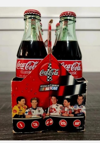 1999 Racing Family Dale Earnhardt Sr./Jr. 6 pack Coca-Cola 8 FL OZ bottles FULL - Picture 6 of 24