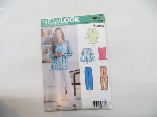 NEW LOOK Schnittmuster S0554 UNCUT Misses Hose & Top Größe 10-22 Simplicity -