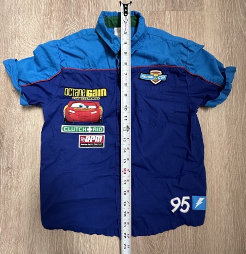 Disney|SS Button Up|Lighting McQueen|Cars|Sz 9/10 - Picture 5 of 10