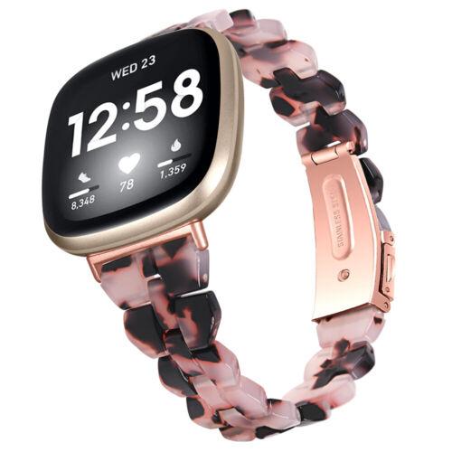 Per Fitbit Versa 4 3 Sensi 2 Orologio Braccialetto Cinturino Resina Sostituzione - Foto 12 di 60