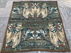 Vintage French Medieval Applique Tapestry Décor Kitchen Wall Hanging 128x115 cm