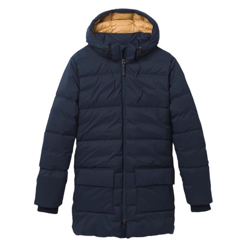 prAna Mens Klamath Down Puffer Winter Jacket Coat Size Medium Nautical Blue New - Picture 4 of 10