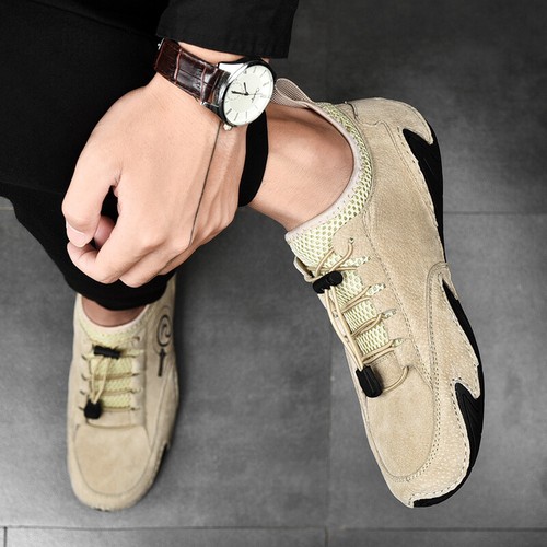 Flache Freizeitschuh Für Herren Mokassinsschuhe Aus Echtem Leder Mode Halbschuhe - Bild 11 von 15