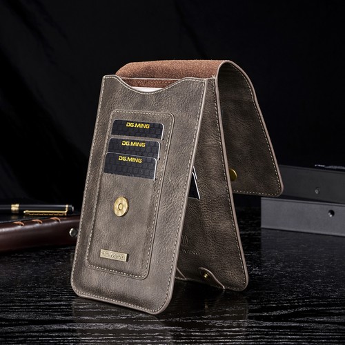 Universal 6,5" PU Leder Gürteltasche Tasche Gürtelschlaufe Holster Brieftasche Etui Abdeckung - Bild 5 von 58