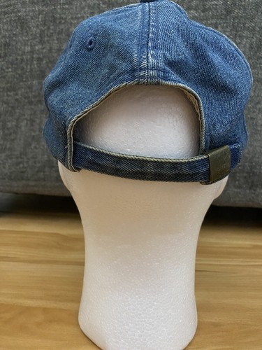 Vintage John Deere Denim Cap Mütze verstellbar Arbeitskleidung Bauernhof Wildleder Leder Logo - Bild 4 von 10