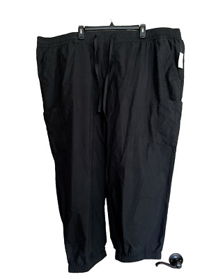Old Navy Cotton Nylon Lightweight Jogger Womens 4X PLUS Black New with Tags