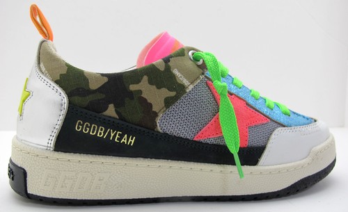 Brand New GOLDEN GOOSE Women's 36/6US Camouflage YEAH Sneakers Fuchsia Star $695 - Picture 2 of 19