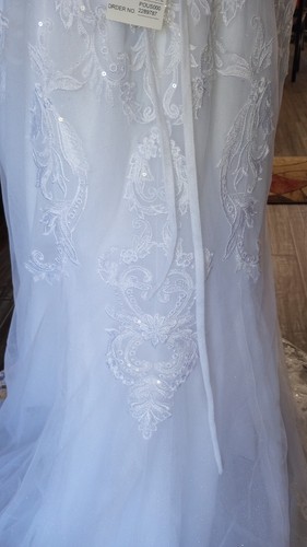 NWT Mermaid Style Oleg Cassini Wedding Bridal dress size 18W White - Picture 20 of 24