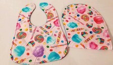 Handmade Baby Bib/Burp Cloth set