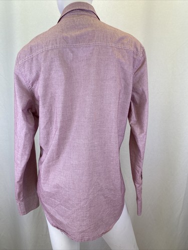 PD & C Stretch Classic Fit Herren Langarm Oberhemd Medium Pink - Bild 3 von 9