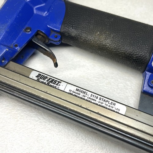 Duo-Fast Crown Stapler SureShot Model 3118 22 Gauge 3/8” Crown Pneumatic Stapler - Picture 3 of 12