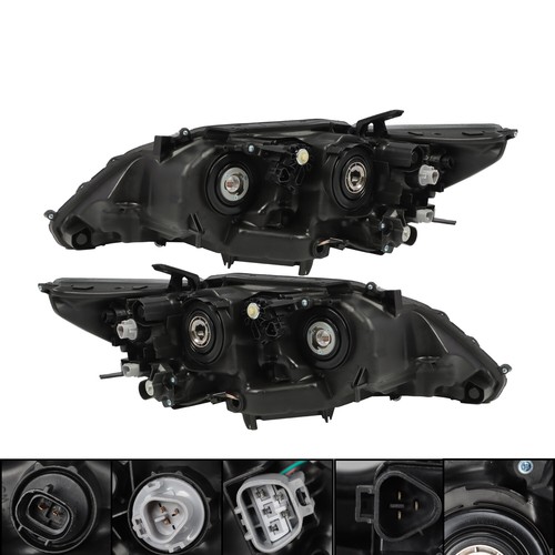 For 2013-2015 Lexus ES350 ES300h Halogen LED DRL Headlights HeadLamps Left+Right - Picture 8 of 10