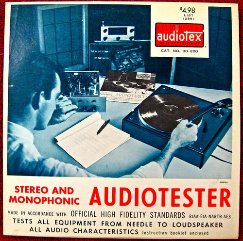 Audiotex Audiotester Stereo/Mono Audiophile Test 1959 Near Mint With Instruction - Afbeelding 1 van 4