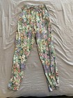 H&M Girls Green Flower Pants, US 8