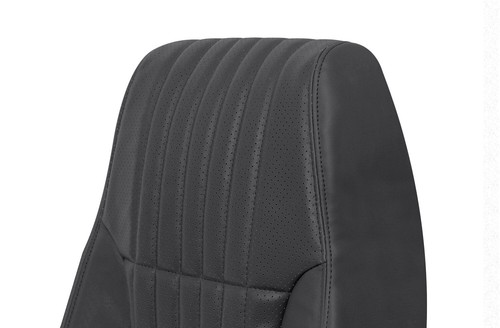 2000-2002 Pontiac Firebird Driver Side Lean Back Leather Seat Cover Black - Picture 6 of 15