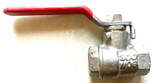 ⅜ Threaded Stainless Steel Ball Valve, rated 300 WOG (Water, Oil and Gas) - Imagen 2 de 6