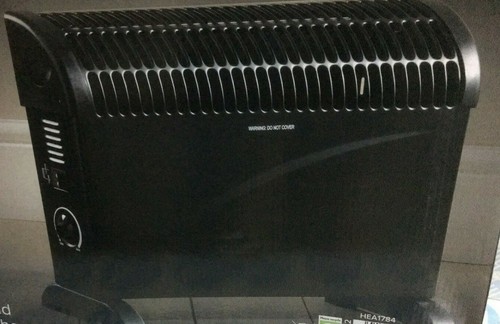 Daewoo HEA1784 Portable Thermostat Convector Heater 3 Heat Settings 2000W- Black - Picture 2 of 3