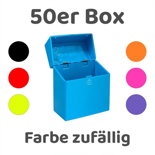Atomic Kunststoff Zigarettenbox 50er mit Sprungdeckel, Farbe zufällig - Bild 1 von 3