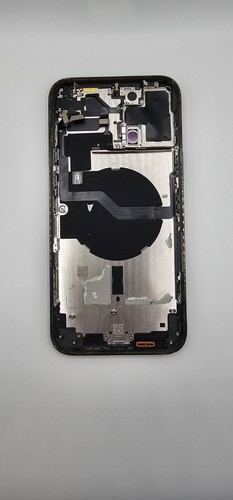 Genuine Rear Housing For Apple iPhone 12 Pro Max Grey With Charging Flex Grade B - Zdjęcie 10 z 10