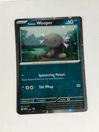 Pokemon TCG Promo SVP 041 Cosmos Holographic Wooper mit HD Swirl Near Mint - Bild 2 von 4