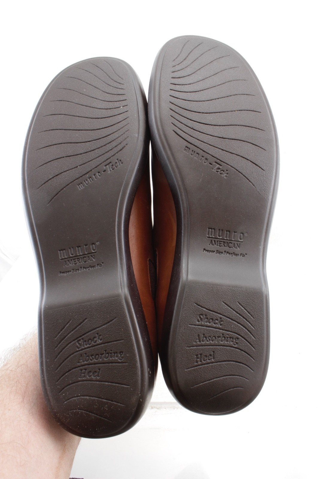 Munro American Brown Brown Brown Leather Zippered Loafers Women's US 10 M 859165 Munro American Brown Brown Brown Leather Zippered Loafers Women's US 10 M 859165